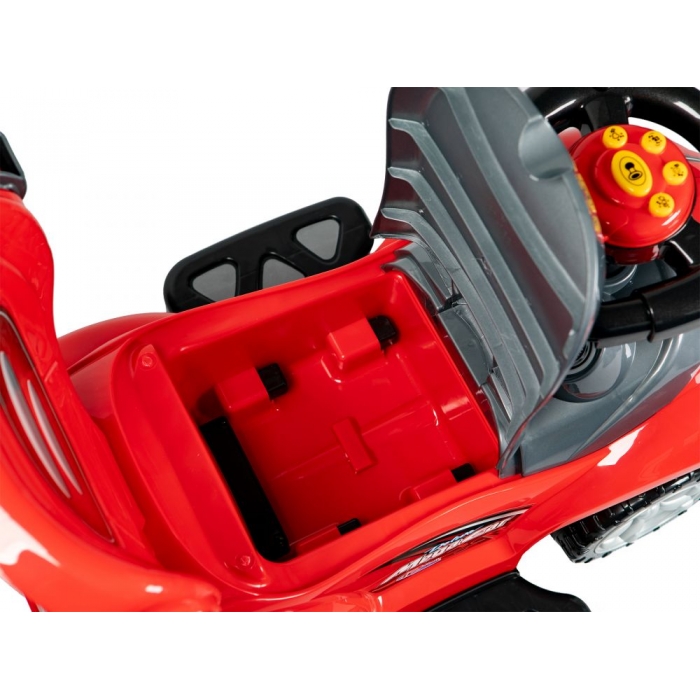 Mașinuță 3 în 1 Ecotoys Roșu | Cu Mânăr și Bară Protectie - imagine 8