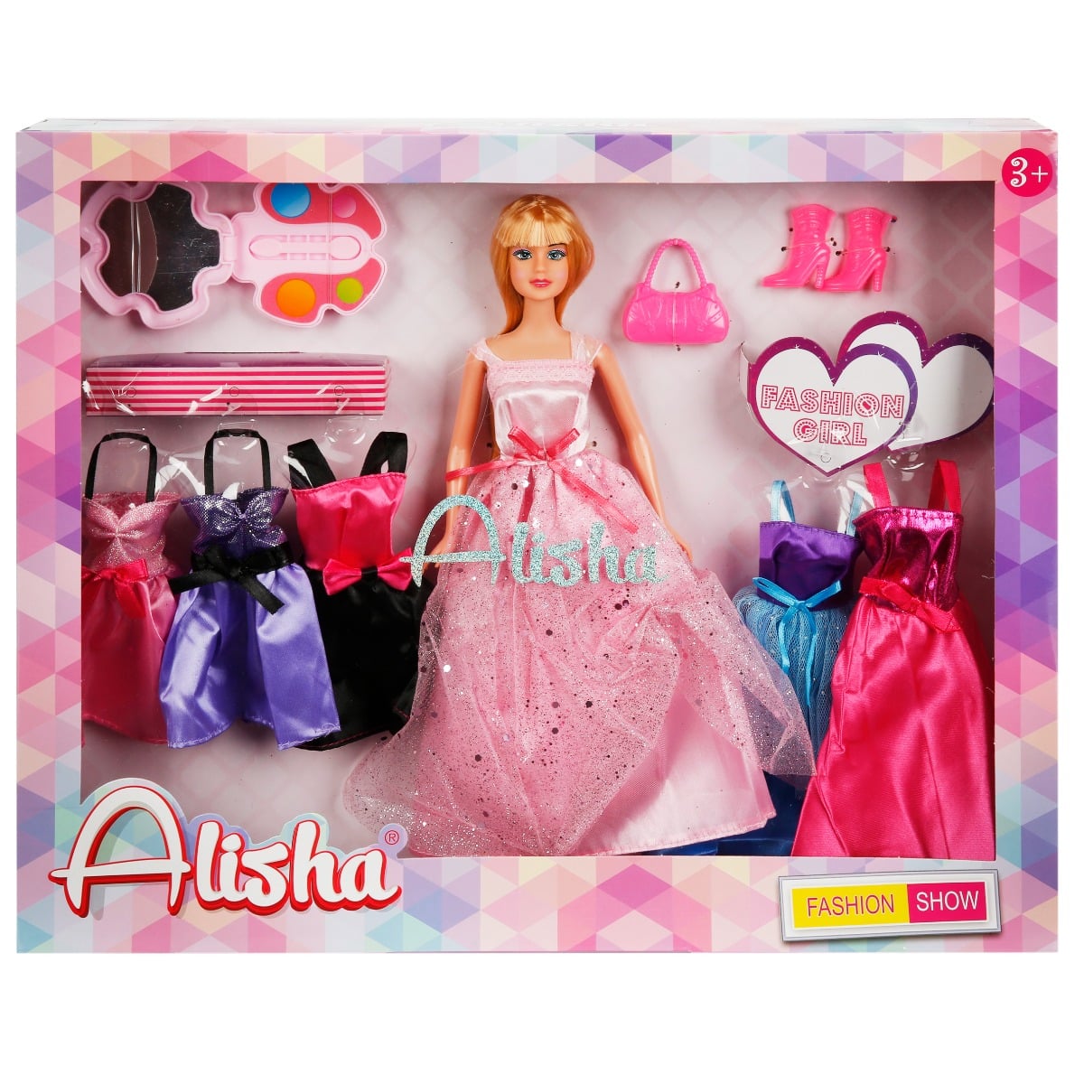 Papusa Alisha 29 cm cu 6 Rochii de Printesa