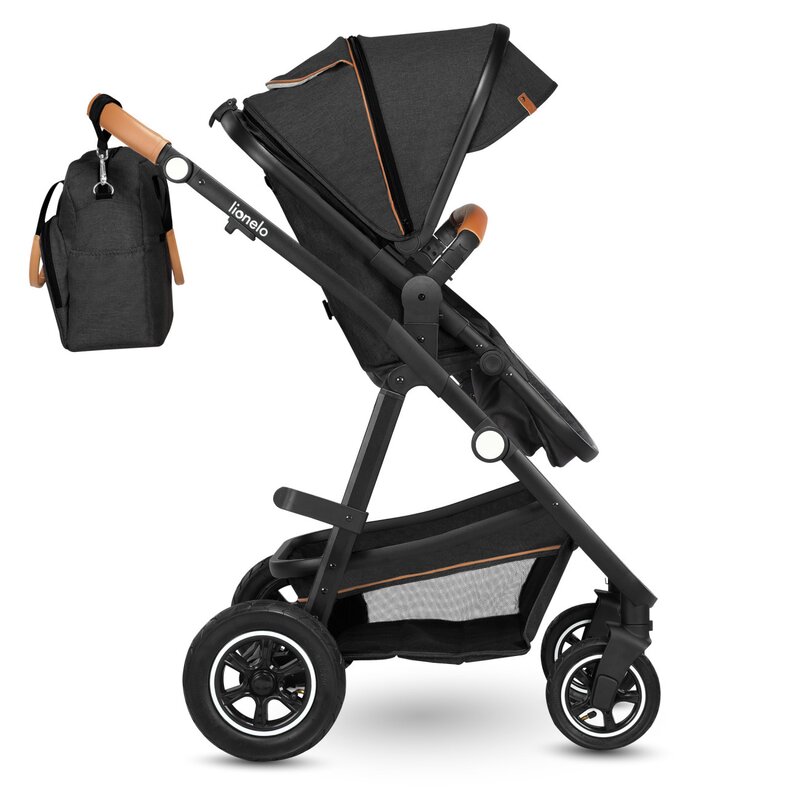 Carucior Lionelo Amber 2in1 Gri Cadru Aluminiu - imagine 7