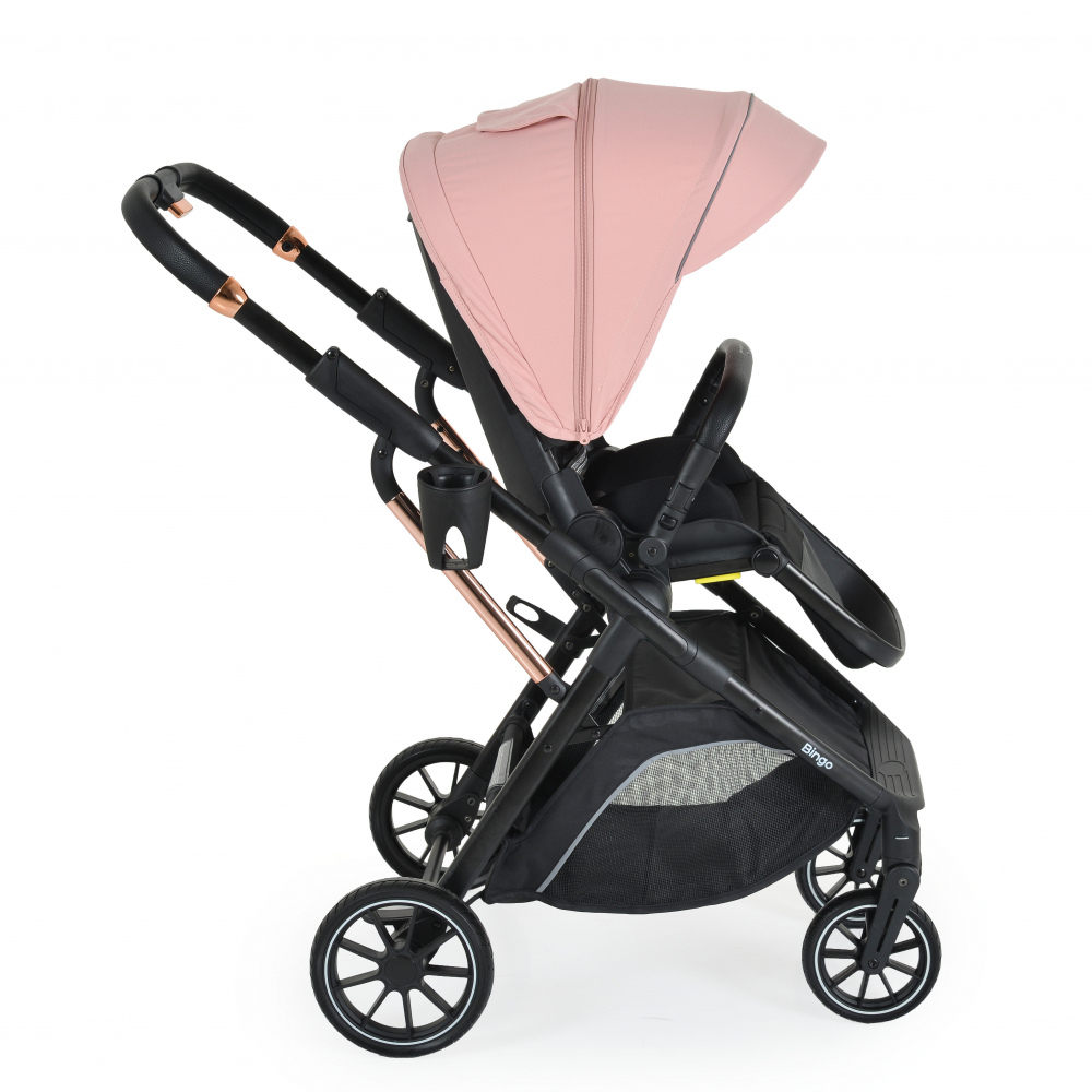 Carucior Moni Bingo 2in1 Pink - Transformabil - imagine 2