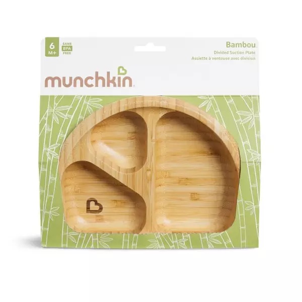 Farfurie Munchkin Bambus Compartimentata 6L+ - imagine 4