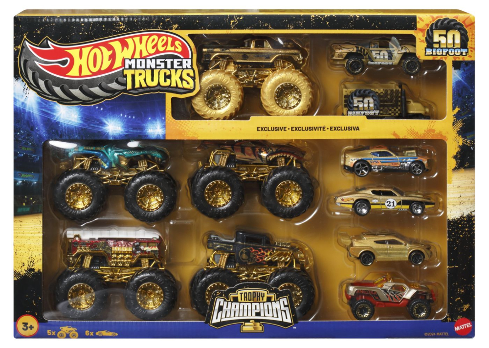 Hot Wheels 11 Vehicule Trophy Champions - Mattel