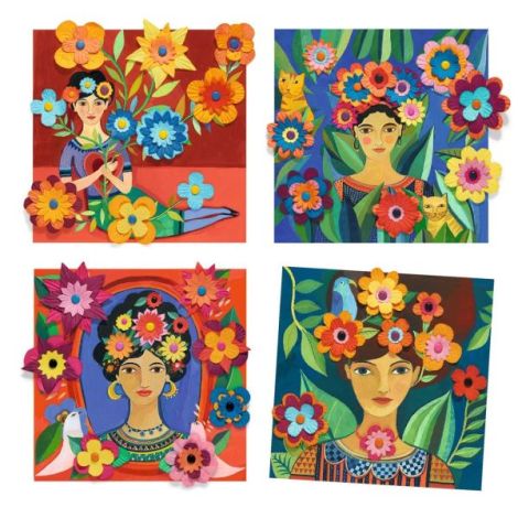 Djeco Frida Kahlo - Set Creativ Arta Florilor - imagine 2