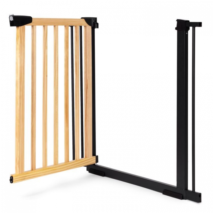 Poarta Siguranță Ecotoys 74-100 cm Lemn Metal - imagine 4