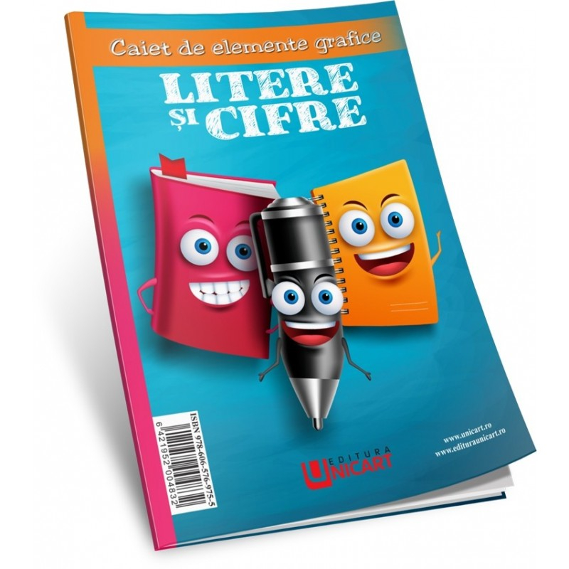 Caiet B5 Invățăm Cifre și Litere Unicart