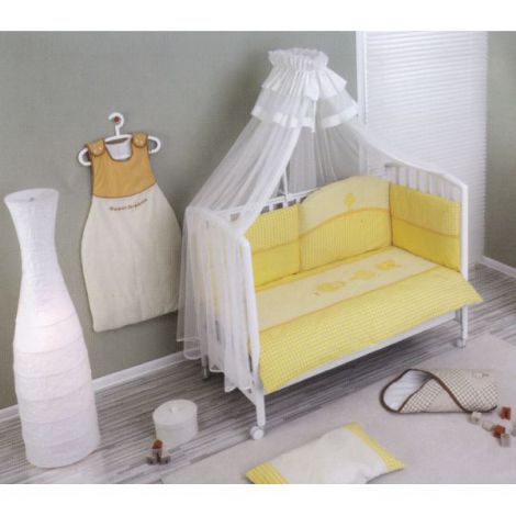 Lenjerie Patut Nino Morada Yellow 100% Bumbac