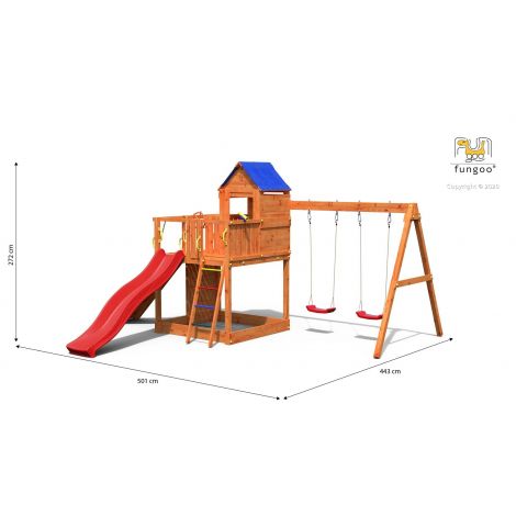 Fungoo Treehouse 7in1 - Loc de Joaca Lemn - imagine 8