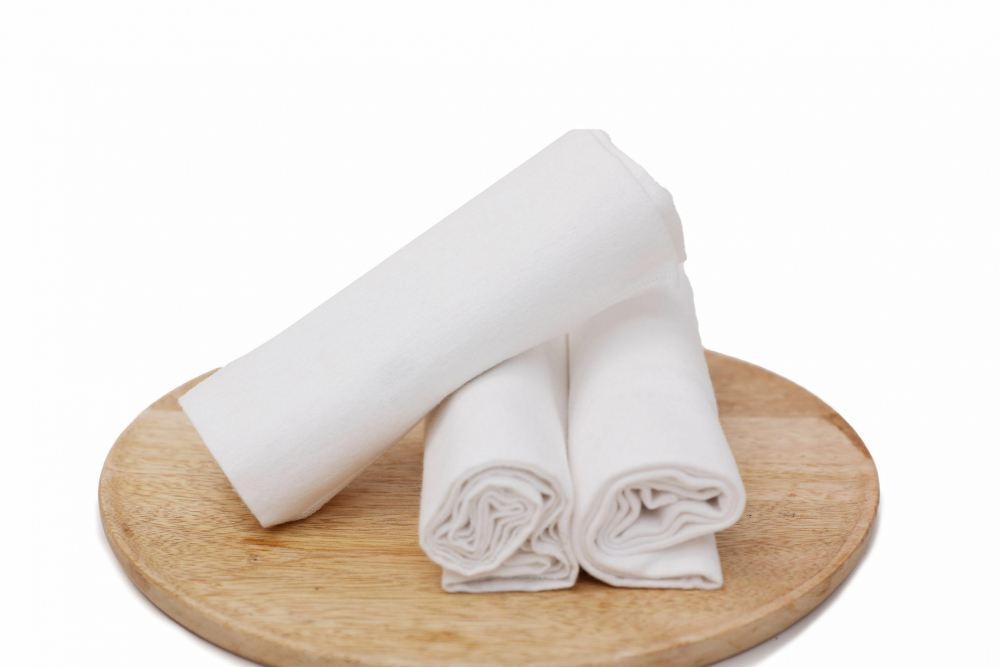 Set scutece finet KidsDecor, 100% bumbac, Alb - imagine 4