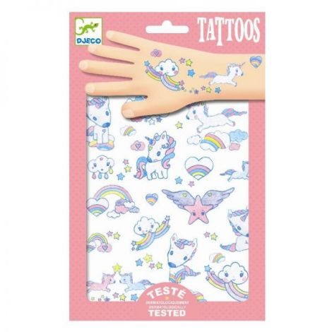 Tatuaje Djeco Unicorni - Non-toxice și Colorate