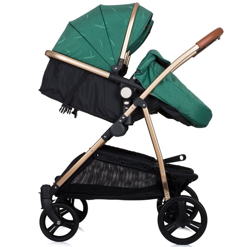 Carucior Gemeni Chipolino Duo Smart 2in1, Avocado - imagine 7