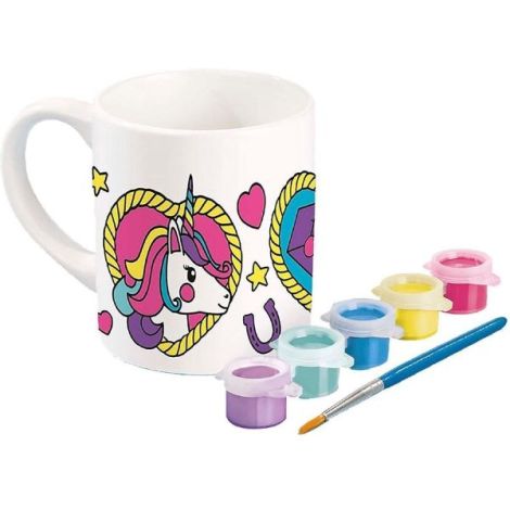 Set Creativ Totum: Cană Unicorn de Pictat - imagine 3