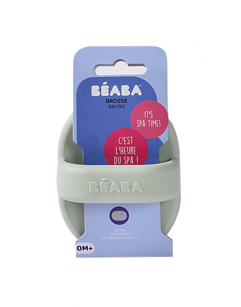 Perie silicon Beaba Misty Green | Baie delicată bebeluși - imagine 8