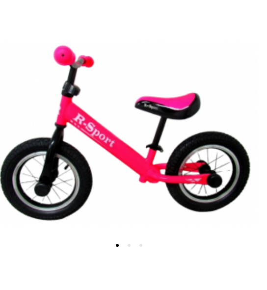 Bicicleta fără pedale R-Sport roz - Atinge echilibrul! - imagine 3