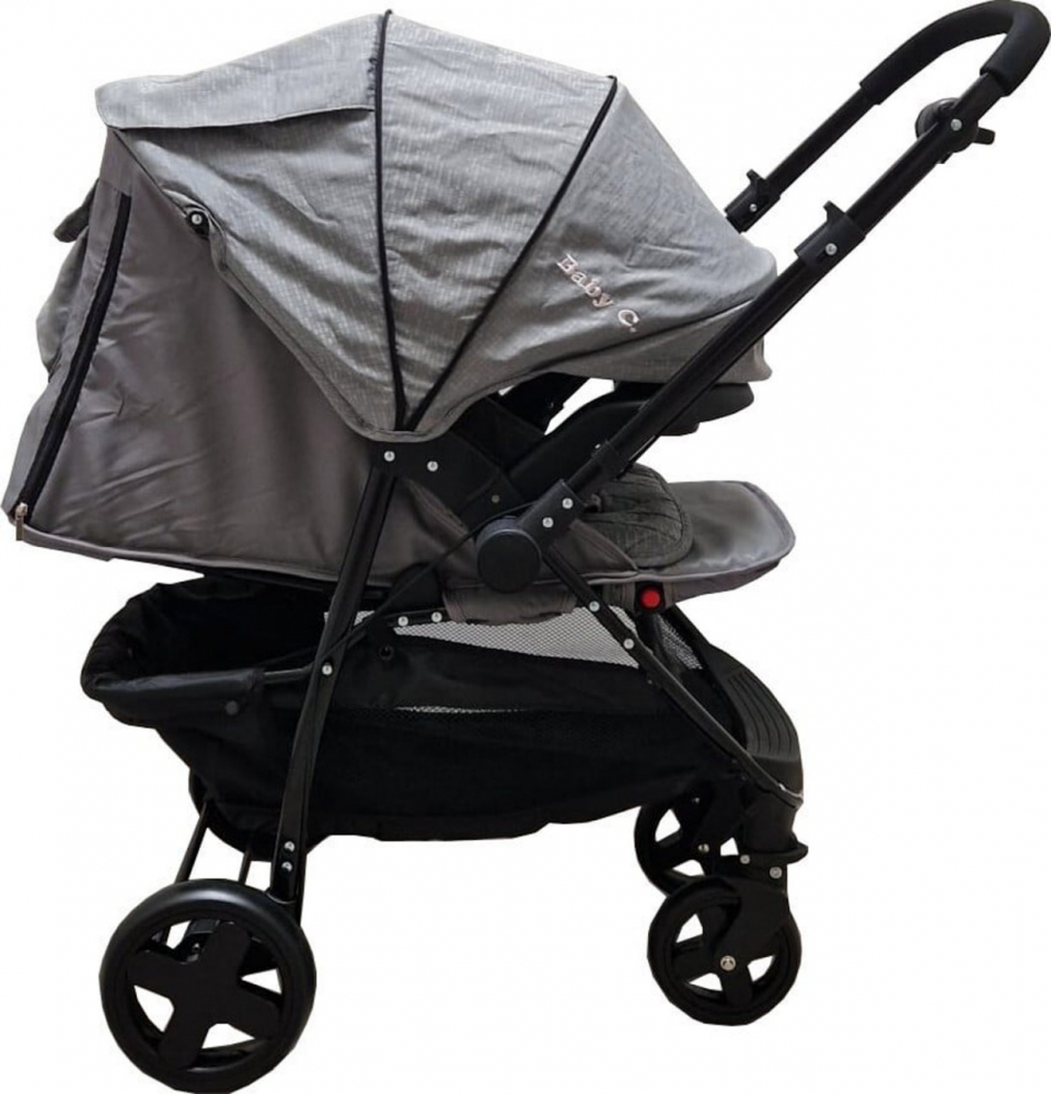 Baby Care Pro SK10 - Carucior Reversibil Gri Jeans