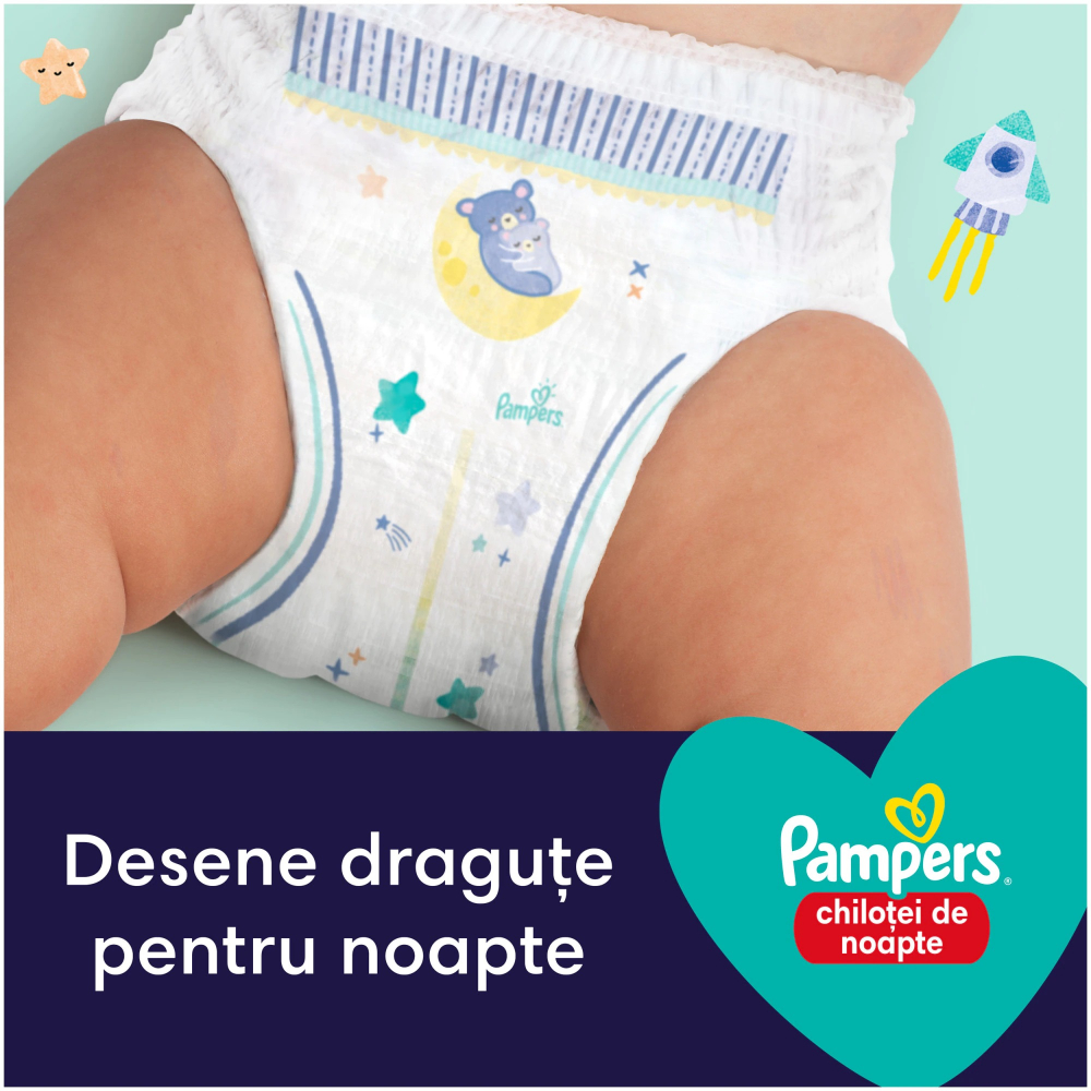 Pampers Night Pants 4, 9-15kg, 25 buc - imagine 7