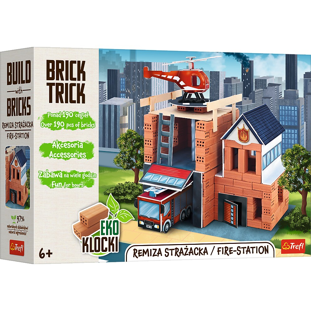 Brick Trick XL Stație de Pompieri Trefl