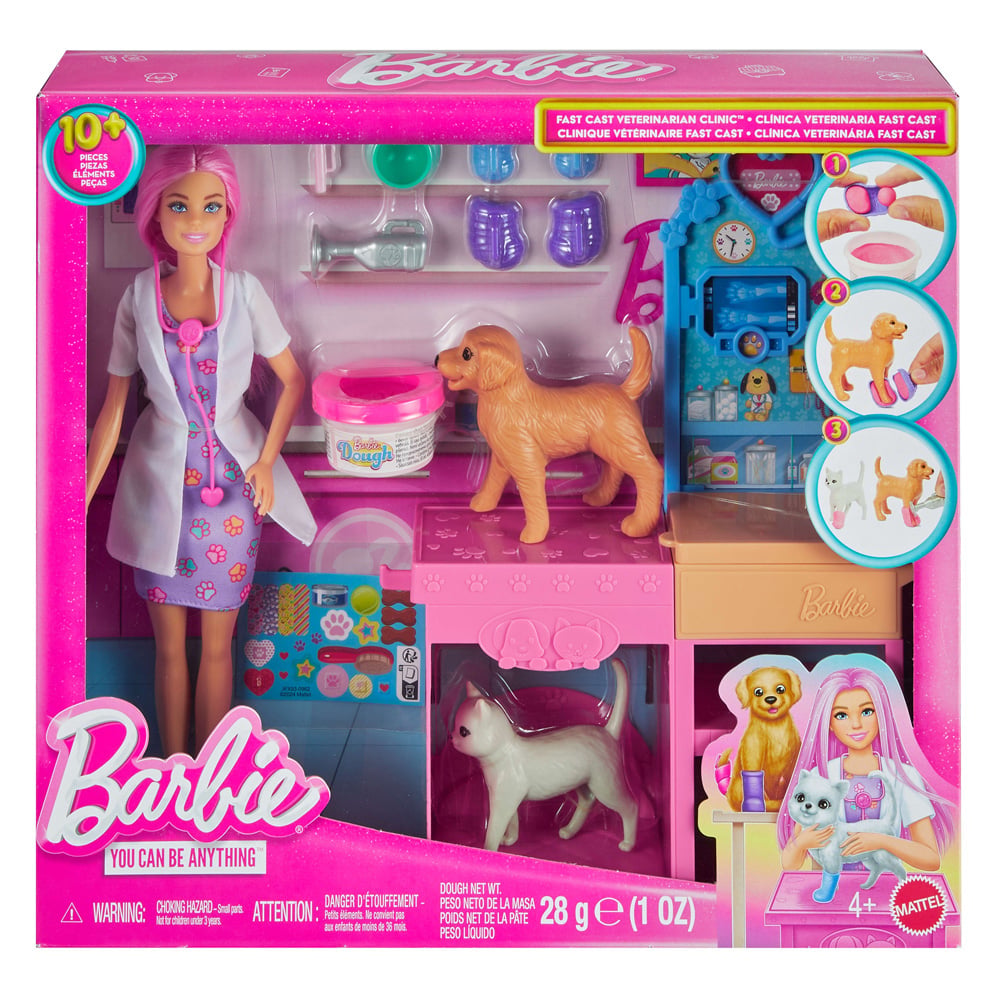Barbie Clinica Veterinara - Set Joaca Papusi