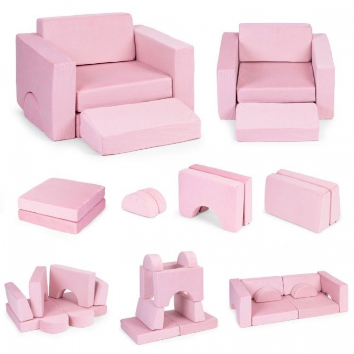 Canapea Modulară Ecotoys pentru Copii - 8 Piese