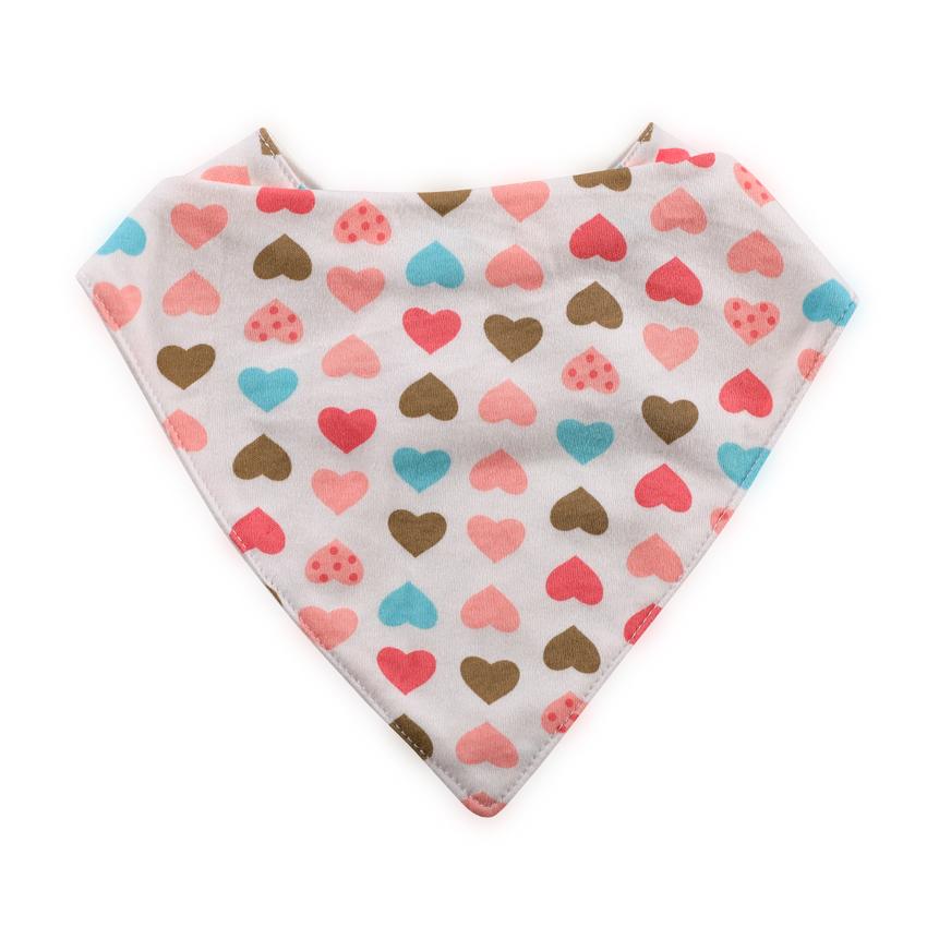 Baveta tip bandana Lorelli, Girl roz - imagine 3