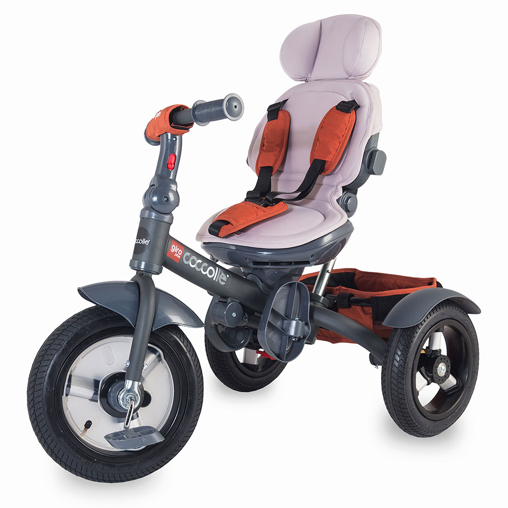 Tricicleta Coccolle Giro Plus Caramiziu, Multifunctionala - imagine 7