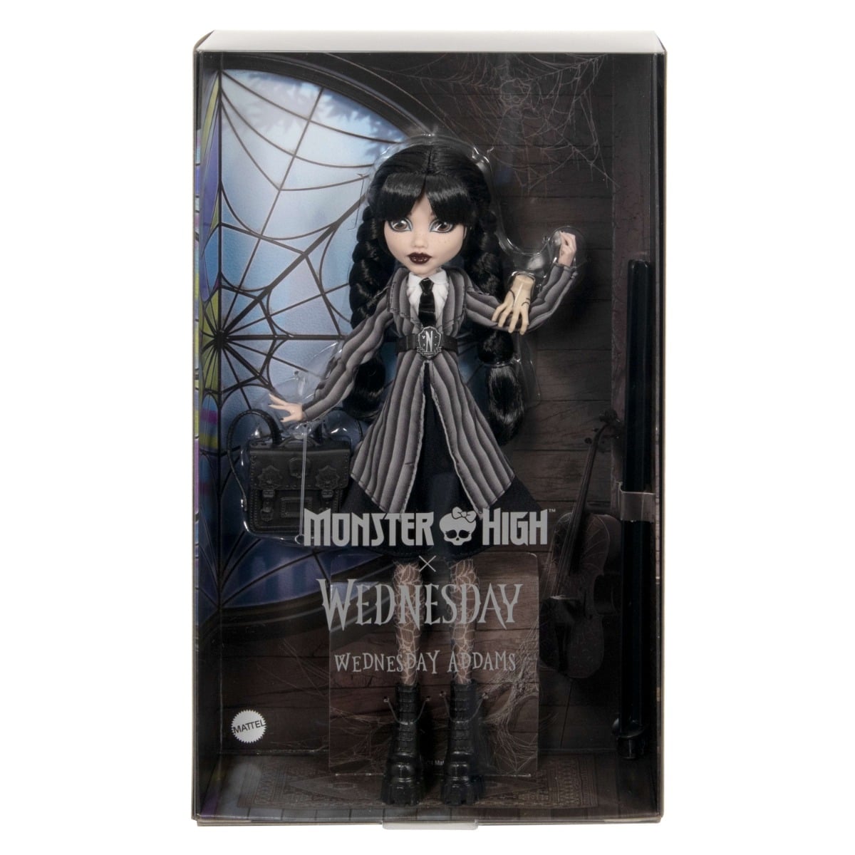 Papusa Monster High Wednesday Addams cu Accesorii