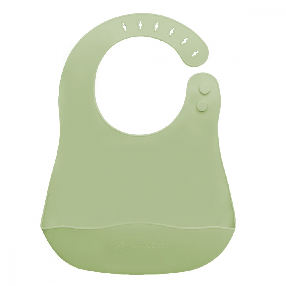 Baveta Silicon AppeKids Raw Green | Antialergica - imagine 5