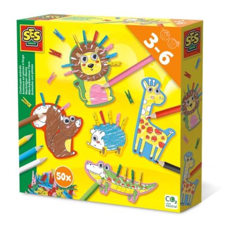 Ses Creative Set Animale cu Cârlige | Joc Creativ