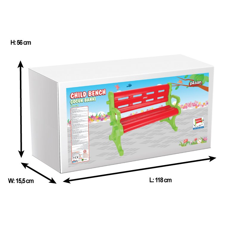 Bancuta Pilsan Red Gradina 106x50 cm - imagine 5