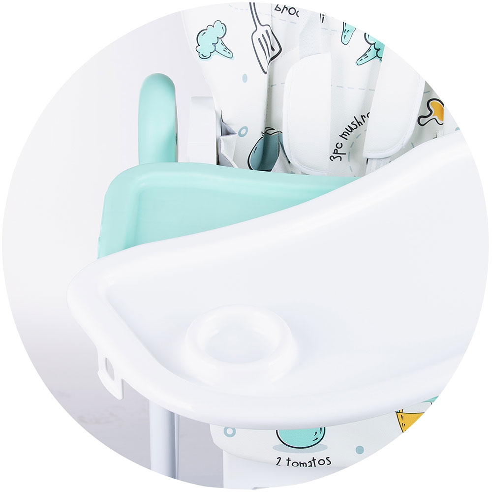 Scaun de masa Chipolino Bambino Aloe, Piele Ecologica - imagine 6
