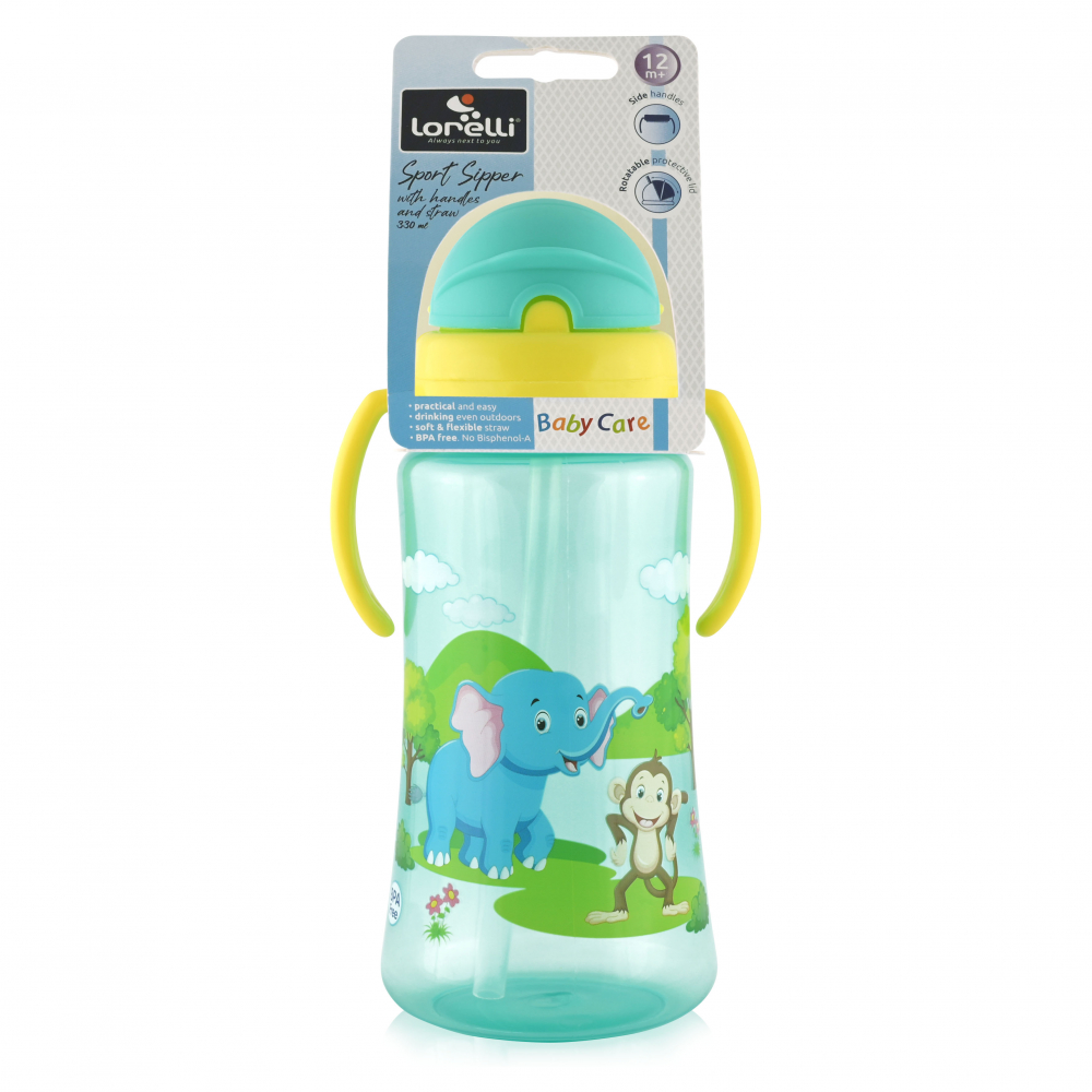 Cana Sport Lorelli cu Pai, 330 ml, Verde - imagine 2