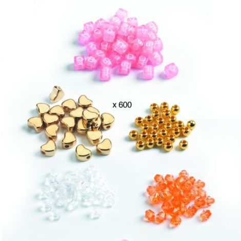 Set 1000 margele aurii Djeco | Coliere & brățări - imagine 3