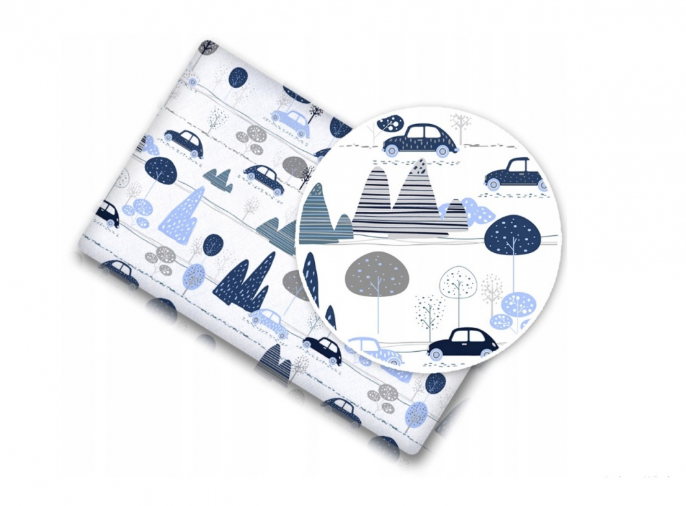 BabyMam Cearceaf Cars 100% Bumbac 160x80 - imagine 4