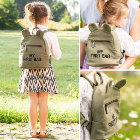 Rucsac Childhome My First Bag Kaki pentru copii - imagine 6