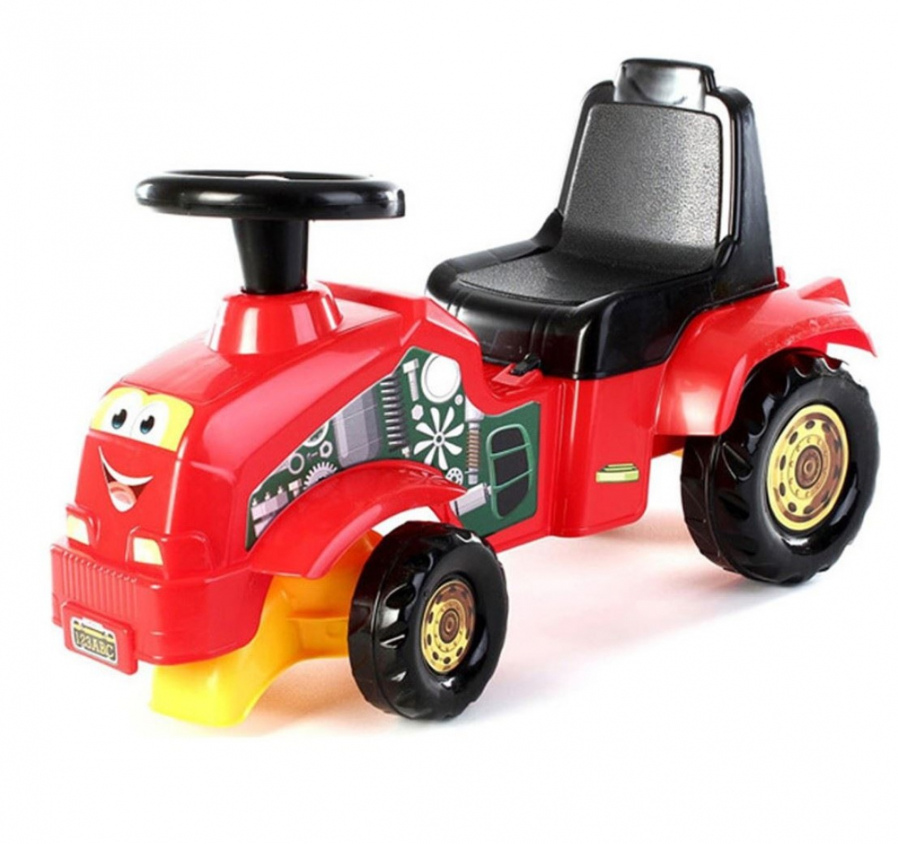 Tractor Dede Rosu pentru copii 12m+ | Jucărie educationala