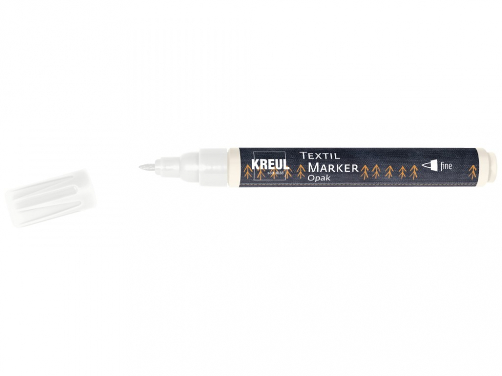 Marker Textil Opak Kreul, Varf Fin, 2 Culori