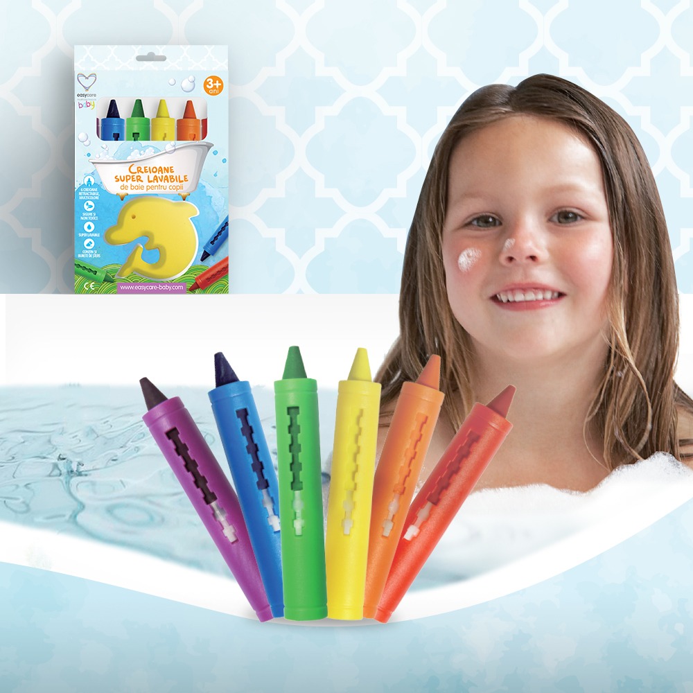 Creioane de baie EasyCare Baby Super Lavabile 6 buc - imagine 3