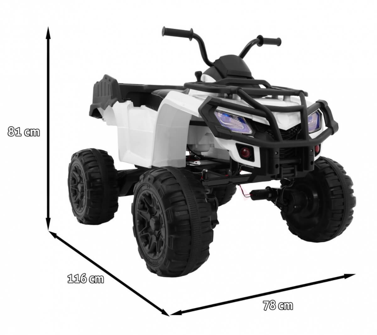 ATV Electric Copii Quad XL 4x4 12V Autokids - imagine 2