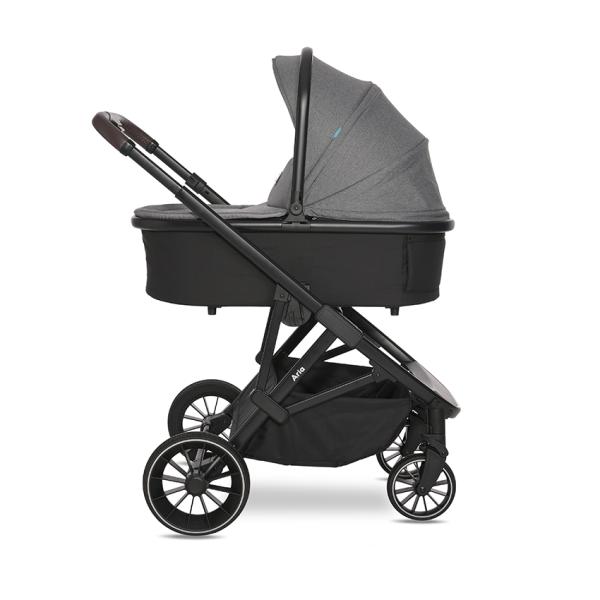 Lorelli Aria 3in1 Grey - Carucior complet cu scaun auto - imagine 3