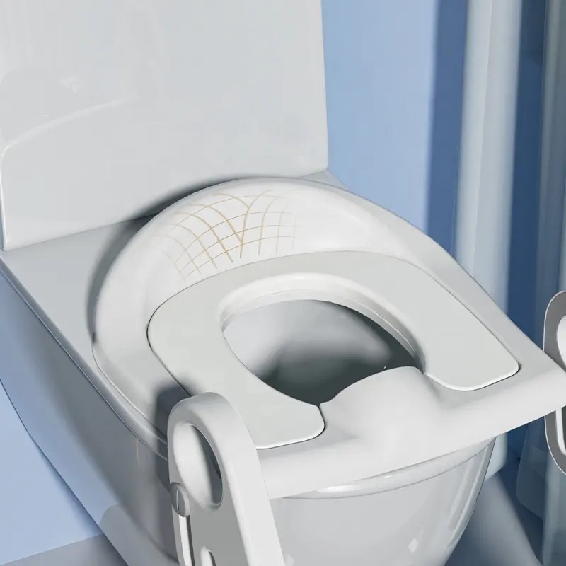 Reductor Toaletă Little Mom Blue cu Scarit - imagine 7