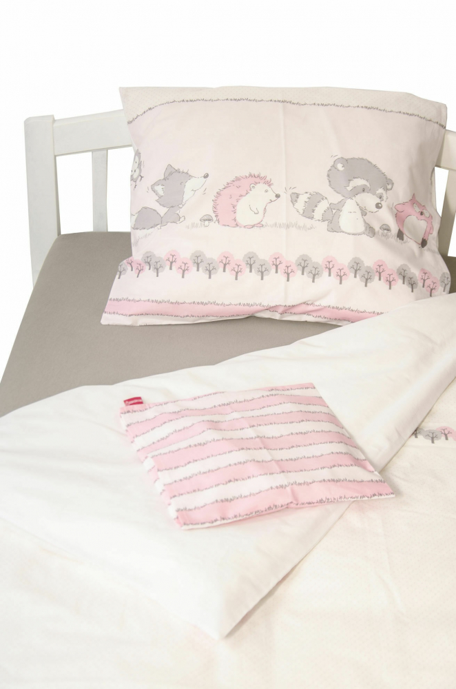 Lenjerie pat KidsDecor Odette Pink, bumbac - imagine 4