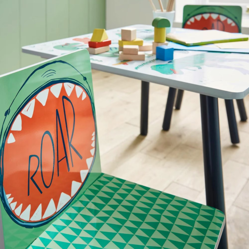 Set Masa+Scaune Dinosaur Ginger Home Copii - imagine 3