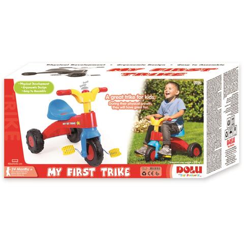 Tricicleta Dolu Colorata cu Pedale, Sigura si Rezistenta