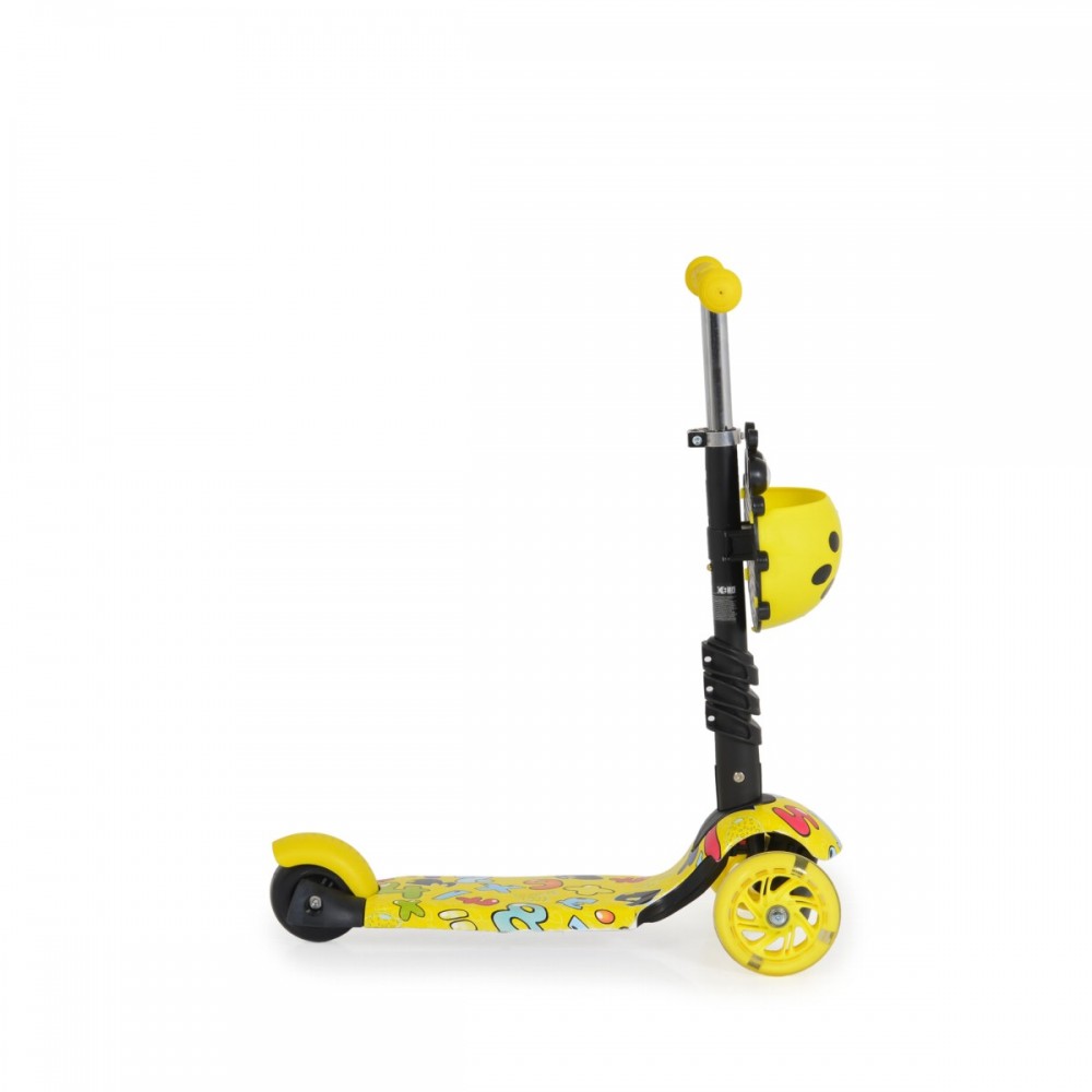 Trotineta 3in1 Moni Lollipop cu luminite - imagine 4