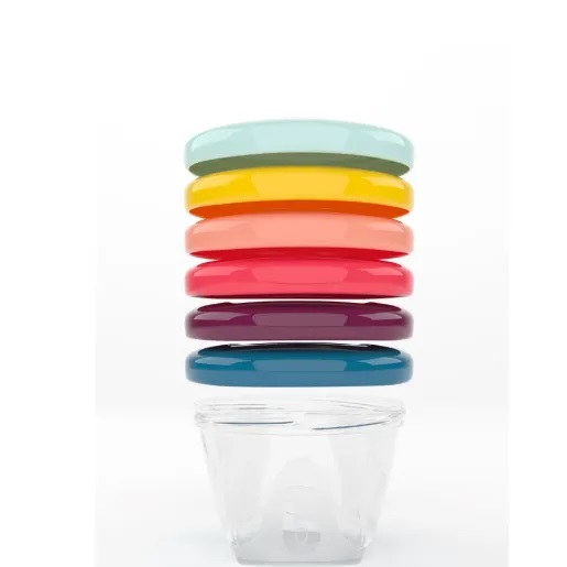 Set 6 recipiente Babymoov 250ml - Hrană proaspătă