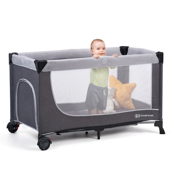 Patut Pliabil Kinderkraft Leody Grey - Modern - imagine 11