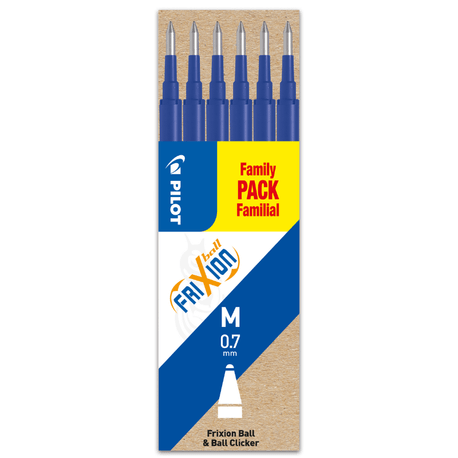 Set 6 Rezerve Pilot Frixion Ball 0.7mm Albastru