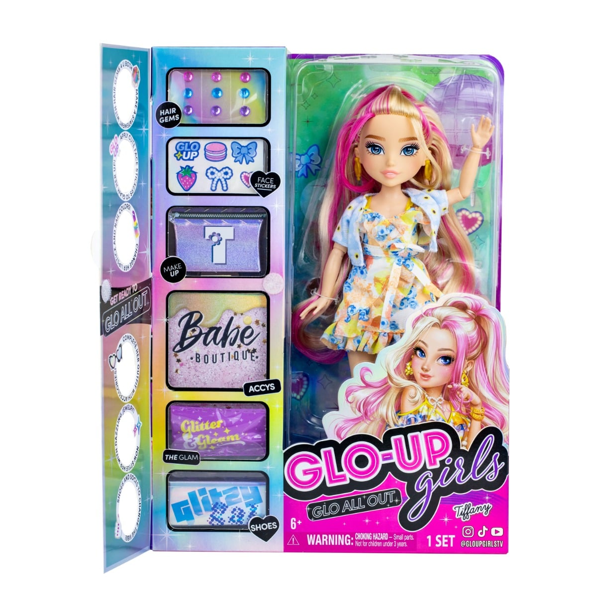 Papusa Glo-Up Girls Tiffany cu Accesorii