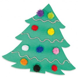 Pom-pom Gliter Autoadeziv Baker Ross - Set 150 Buc - imagine 2