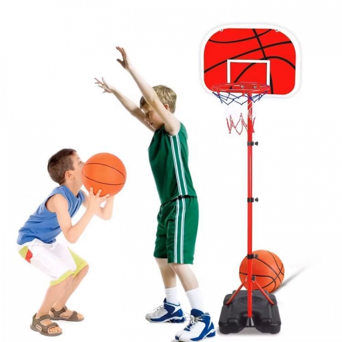 Cos de baschet reglabil Ecotoys cu minge - imagine 2