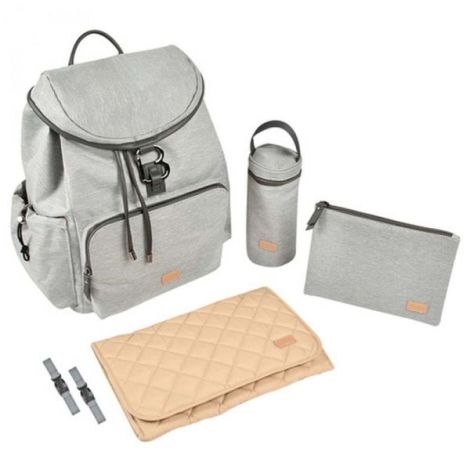 Rucsac Infasat Beaba Vancouver Heather Grey, 22L - imagine 3